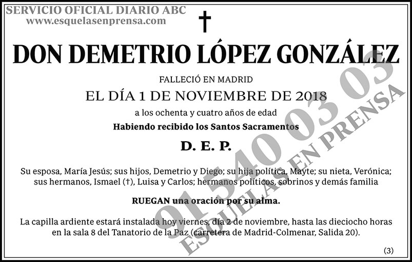 Demetrio López González